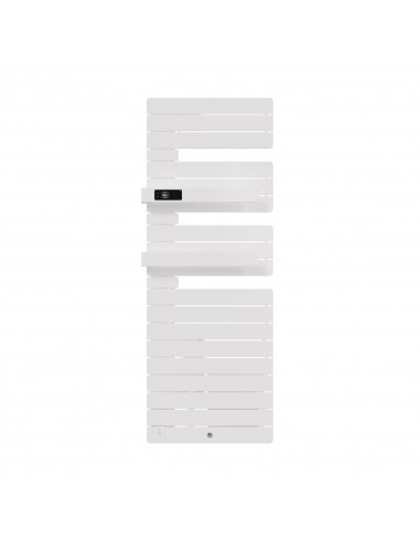 RADIATEUR SÈCHE-SERVIETTES VIRTUOSE MAT À GAUCHE AVEC SOUFFLERIE 1750W BLANC BRILLANT THERMOR 483121