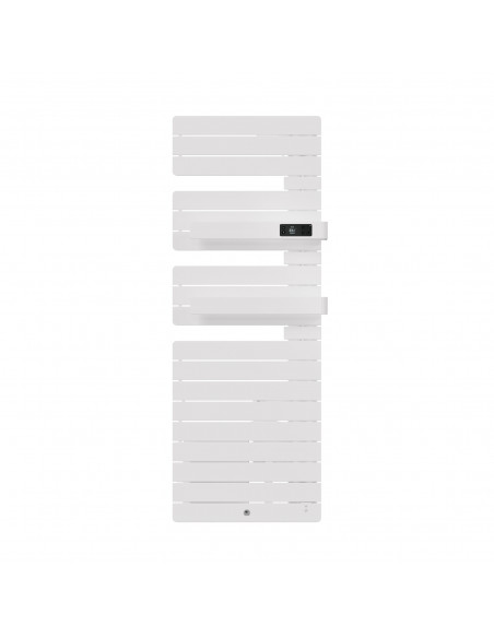 RADIATEUR SÈCHE-SERVIETTES VIRTUOSE MAT À DROITE AVEC SOUFFLERIE 1750W BLANC BRILLANT THERMOR 483126
