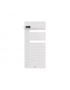 RADIATEUR SÈCHE-SERVIETTES CLASSIQUE MAT À GAUCHE AVEC SOUFFLERIE 1500W BLANC BRILLANT THERMOR 483250