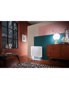 Radiateur verre connecté Verali horizontal 1500W blanc brillant ATLANTIC 507654