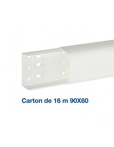 Carton de 16 mètres de conduit de climatisation CND 90x60 1 compartiment blanc IBOCCO B68090