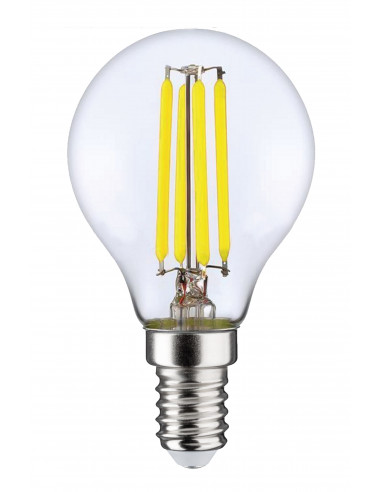 Lampe sphér.G45 Filament E14 LED 4W 4000K 806lm,Cl.Energ ErP2021 E,15000H,claireLPE LED E14, ARIC 20027