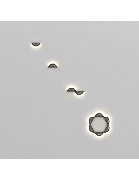 APPL. CURVA 50° 10W/3000K NOIRCURVA, ARIC 51523