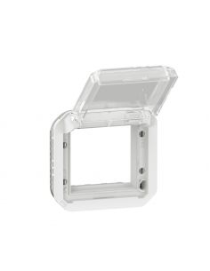 Adaptateur Plexo à volet transparent pour Mosaic composable blanc LEGRAND 069695L