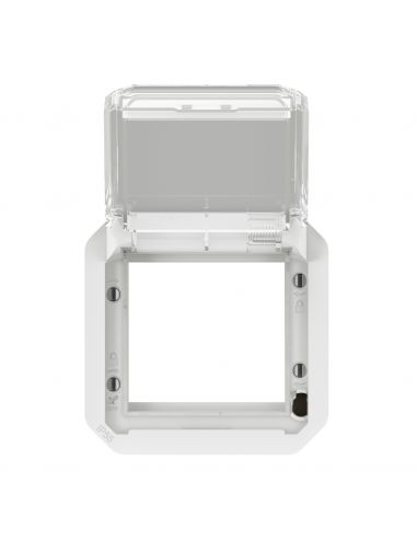 Adaptateur Plexo à volet transparent pour Mosaic composable blanc LEGRAND 069695L
