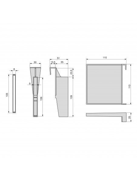 Lot de séparateurs pour l'intérieur des tiroirs Vertex-Concept EMUCA 3184035