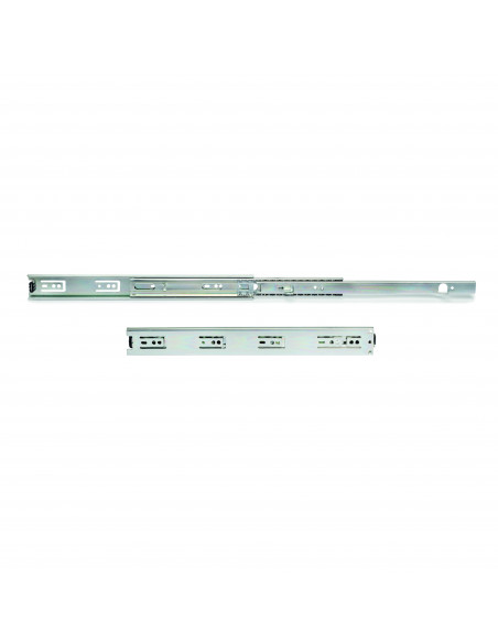 Pair de coulisses à billes pour tiroirs avec sortie totale avec equerres hauteur 45 mm EMUCA 4300805