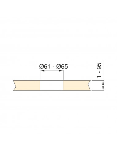 Multiconnecteur élevable Vertikal (60mm) EMUCA 5014425