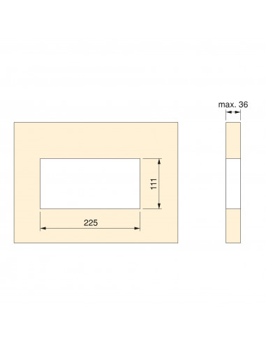 Multiconnecteur Atom 26 pour bureau (225x111mm) EMUCA 5039925