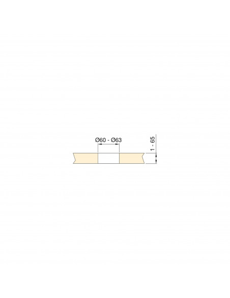 Multiconnecteur Vertikal Flat 60 avec couvercle coulissant (60mm) EMUCA 5048065