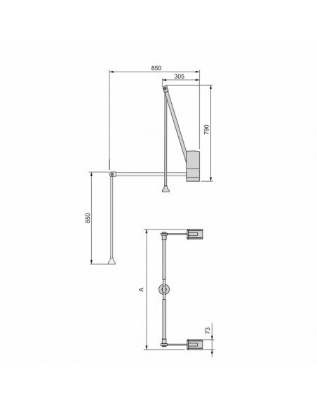 Penderie rabattable pour armoire Hang mural EMUCA 6037811