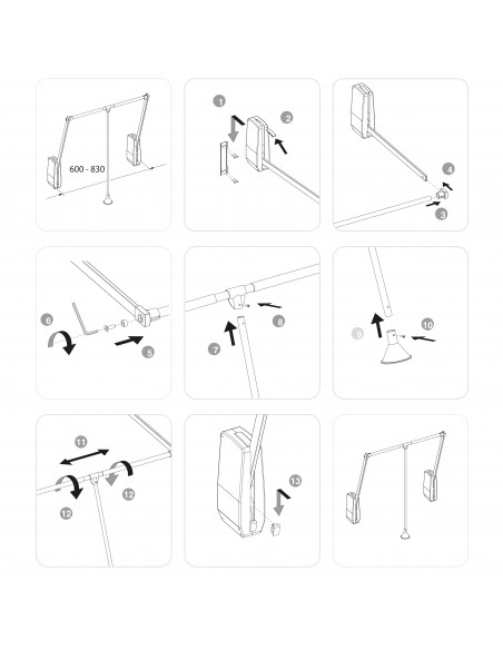 Penderie rabattable pour armoire Hang mural EMUCA 6037811