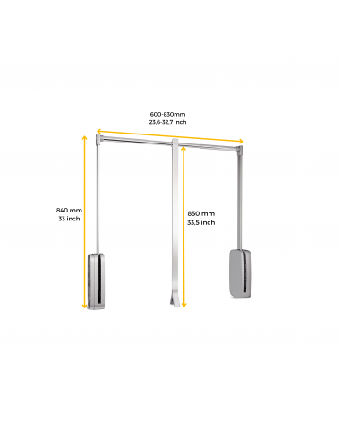 Penderie rabattable pour armoire Sling EMUCA 7030111