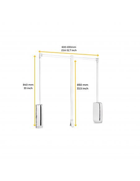 Penderie rabattable pour armoire Sling EMUCA 7030115