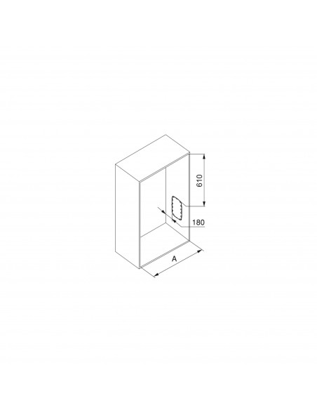 Penderie rabattable pour armoire Sling EMUCA 7030152