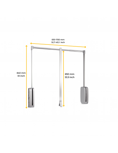 Penderie rabattable pour armoire Sling EMUCA 7030211