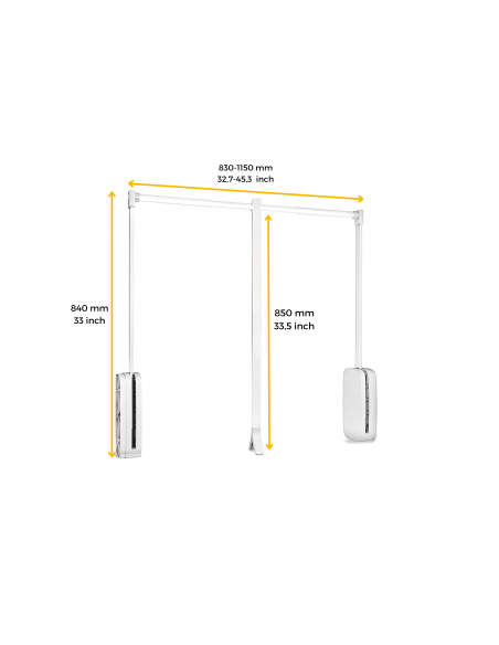 Penderie rabattable pour armoire Sling EMUCA 7030215