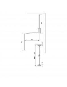 Penderie rabattable pour armoire Hang EMUCA 9283949 2