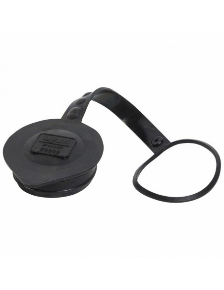 Bouchon obturateur pour fiche et fiche inclinée Hypra et P17 caoutchouc IP44 2P+T et 3P+T 32A et 3P+N+T 16A LEGRAND 052127