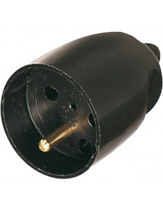 Fiche femelle 16A 2P+T noir L'EBENOID 021350