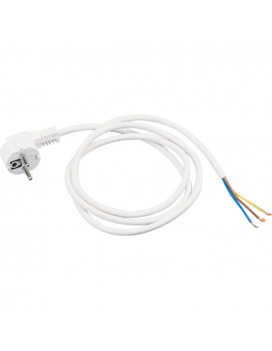 Cordon 16A 2P+T 3G1-blanc-1,5m L'EBENOID 037101