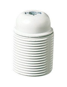 Douille E27 filetée blanc M10 L'EBENOID 047285