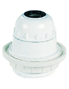 Douille E27 1/2 filetée SB blanc M10 L'EBENOID 047291