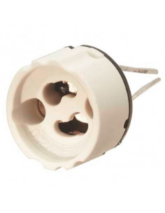 Douille gu10 + 2 fils 140mm L'EBENOID 047912