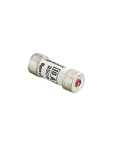 Fusible domestique 8,5x23 10A voyant L'EBENOID 064410