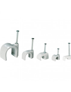 Pontet blanc pour câble diam. 09 mm L'EBENOID 068339