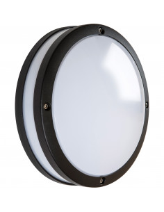 Orcade rétro alu rond LED 900lm 4000K noir L'EBENOID 075010