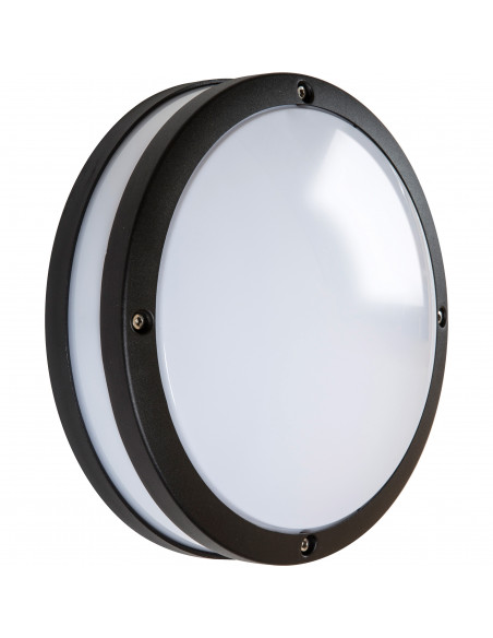 Orcade rétro alu rond LED 900lm 4000K noir L'EBENOID 075010