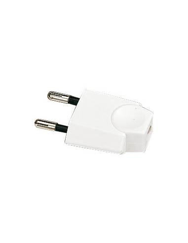 Fiche mâle 6A 2P blanc L'EBENOID 120260