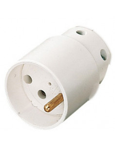 Fiche femelle 16A 2P+T blanc L'EBENOID 121353