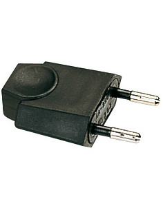 Fiche mâle 6A 2P noir EAN L'EBENOID 320262