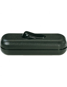 Interrupteur 2A unipolaire bifilaire noir EAN L'EBENOID 330112