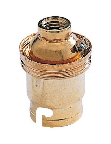 Douille acier laitonné B22 SB M10 EAN L'EBENOID 343302