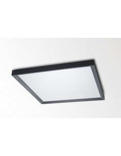 Cadre surface panneau led 60x60 noir RAL9005 INTEGRATECH FLAIR6060B