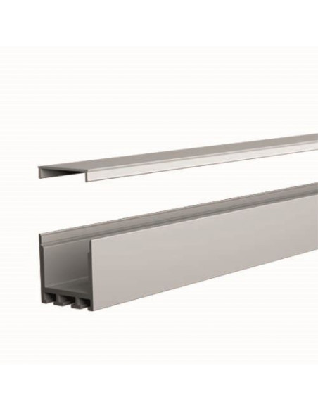 Profil SL Flat 25x25 alu 3m plexi opale acc inclus INTEGRATECH SLF2525A-O3