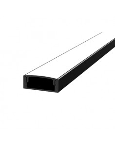 Profil SLW8 noir 2m plexi mat accessoires inclus INTEGRATECH SLW8B-M2