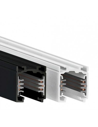 Rail universel triphasé dim 7p 1m noir INTEGRATECH TRA3F1MB
