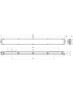 Pure Line 1200mm LED 4760lm 4000K HF PURE BY L'EBENOID 055050 2