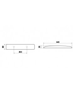 Réglette Vernosc LED 600lm 4000K blanc L'EBENOID 055121 2