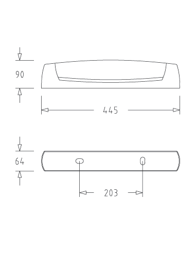 Eo S19 LED 400lm 3000K inter PC 2P+T blanc L'EBENOID 055315