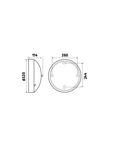 Axiome T2 LED 2150lm 3000K IR gris 7024 L'EBENOID 073488
