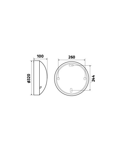 Axiome T2 LED 2150lm 3000K HF AV gris 7024 L'EBENOID 073489