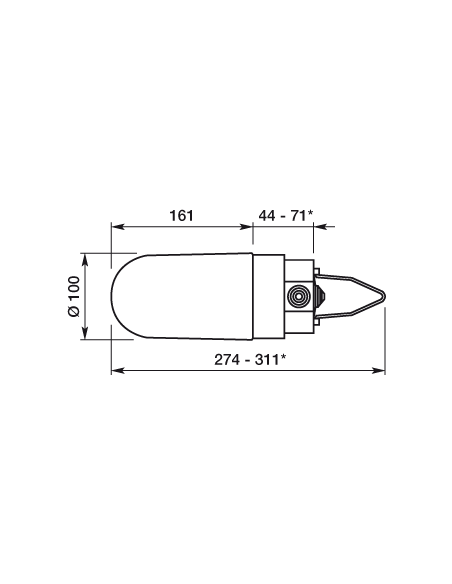 Lanterne suspendue E27 SSL L'EBENOID 073504