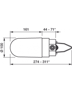 Lanterne suspendue E27 SSL 3 entrées L'EBENOID 073505 2