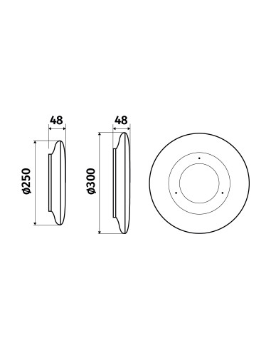 Orcade extra-plat rond T1 LED 1180lm 4000K blanc L'EBENOID 075020