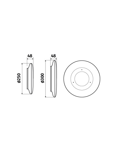 Orcade extra-plat rond T1 LED 1180lm 4000K blanc L'EBENOID 075020